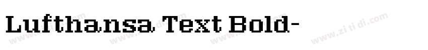 Lufthansa Text Bold字体转换